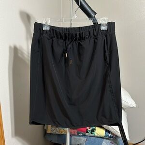 Carlos black athletic skirt with pockets